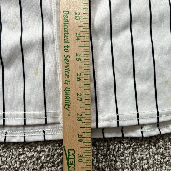 Vintage‎ White Sox Jersey Majestic Mens Large Pinstripe Stitched Blank USA Made - Picture 12 of 16